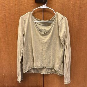 Anthropologie Olive Green Long Sleeve